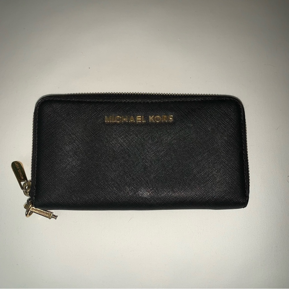 Michael Kors Black Wristlet Wallet